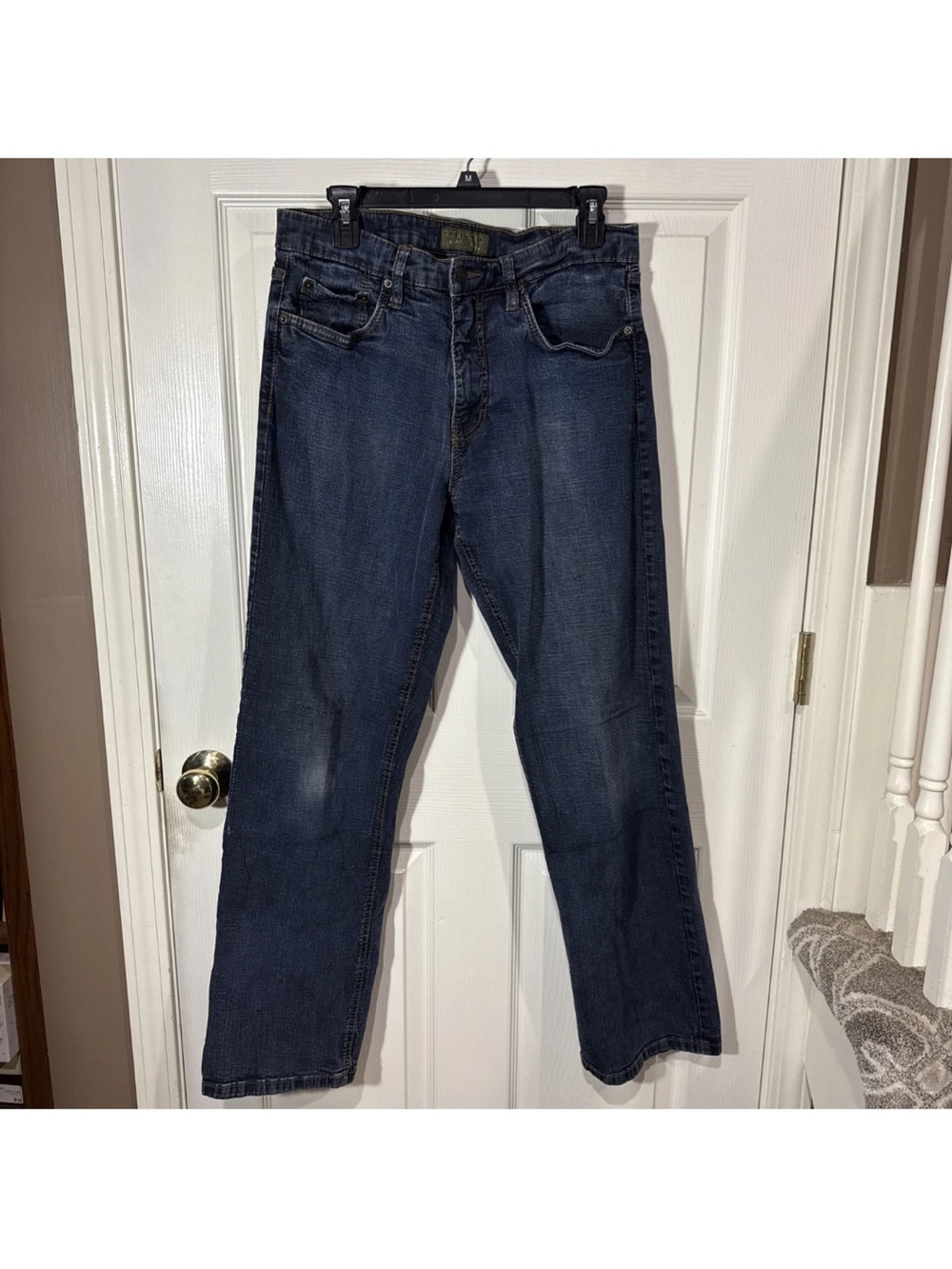 Urban Star Mens Jeans Blue Tag Size 34x32 (33x32) Straight Stretch Medium Wash
